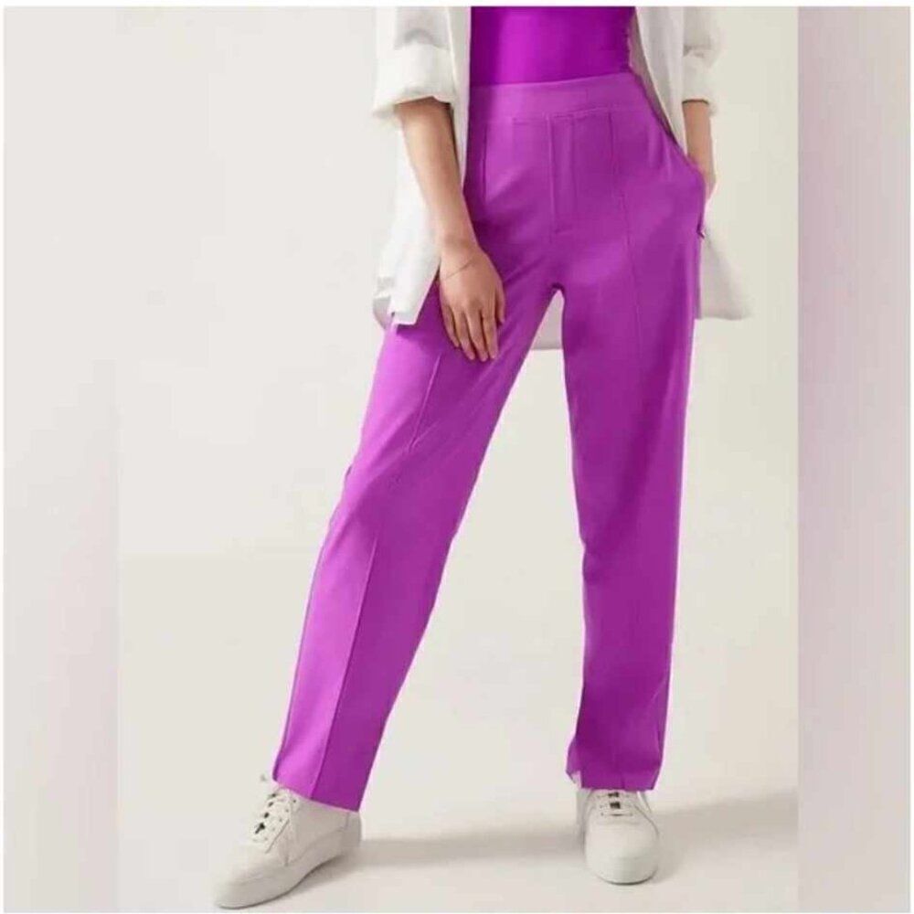 Athleta 22 Vienna Slim Pants in Purple New